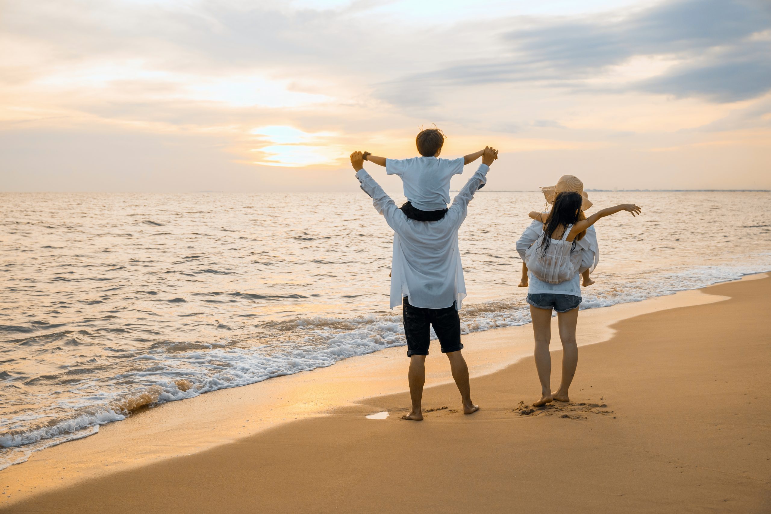 Familie am Meer